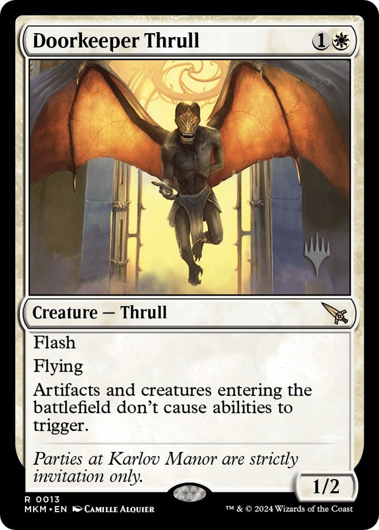 Doorkeeper Thrull (Promo Pack) [Murders at Karlov Manor Promos] - Card Brawlers