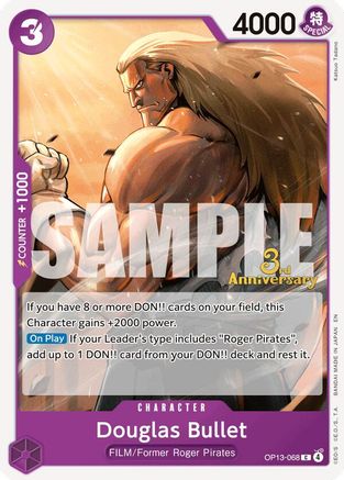Douglas Bullet (OP13-068) - Carrying On His Will: 3rd Anniversary Tournament Cards - Card Brawlers