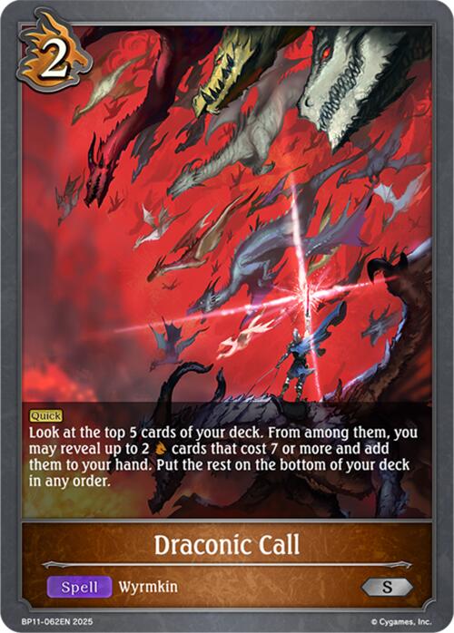 Draconic Call (BP11 - 062EN) [Bullet of Fate] - Card Brawlers
