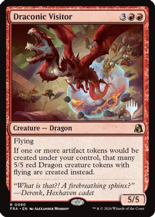 Draconic Visitor (PPFRA-080) - Promo Pack: Reality Fracture - Card Brawlers