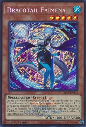 Dracotail Faimena (Emblazoned Secret Rare) (26LP-EN002) - Limited Pack World Championship 2026 1st Edition - Card Brawlers