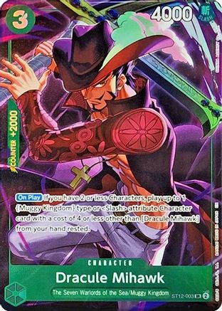Dracule Mihawk (Illustration Box Vol.4) (ST12-003) - One Piece Promotion Cards Foil - Card Brawlers