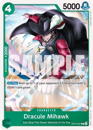 Dracule Mihawk (OP15-027) - Adventure on Kami's Island - Card Brawlers