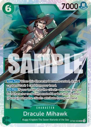 Dracule Mihawk (ST32-003) - Starter Deck 32: GREEN Roronoa Zoro Foil - Card Brawlers