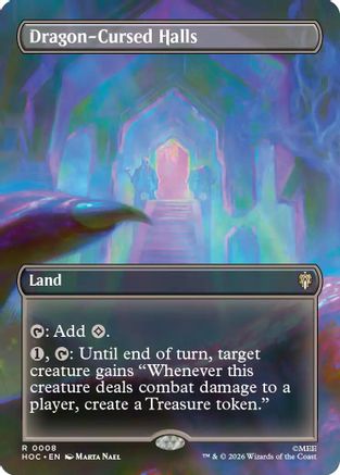 Dragon-Cursed Halls (Borderless) (HOC-008) - The Hobbit: Eternal-Legal - Card Brawlers