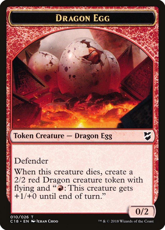 Dragon Egg Token [Commander 2018 Tokens] - Card Brawlers