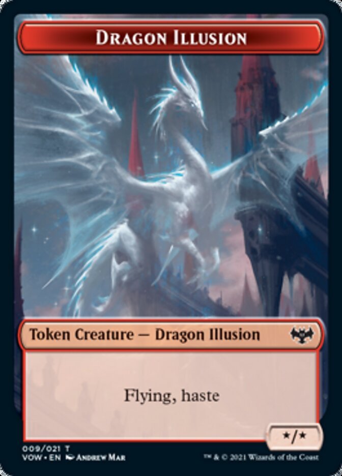 Dragon Illusion Token [Innistrad: Crimson Vow Tokens] - Card Brawlers
