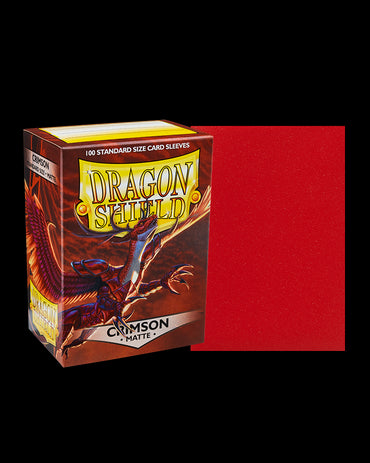 Dragon Shield Matte Sleeve - Crimson ‘Logi’ 100ct - Card Brawlers | Quebec | Canada | Yu-Gi-Oh!