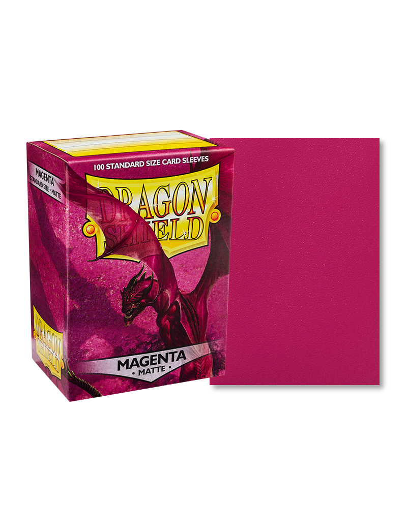 Dragon Shield Matte Sleeve - Magenta ‘Fuchsin’ 100ct - Card Brawlers | Quebec | Canada | Yu-Gi-Oh!