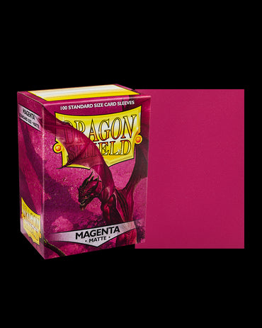 Dragon Shield Matte Sleeve - Magenta ‘Fuchsin’ 100ct - Card Brawlers | Quebec | Canada | Yu-Gi-Oh!
