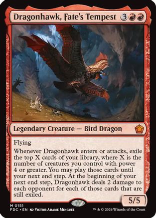 Dragonhawk, Fate's Tempest (FDC-151) - Commander: Foundations - Card Brawlers