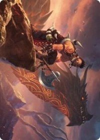 Dragonkin Berserker Art Card [Kaldheim Art Series] - Card Brawlers