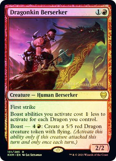 Dragonkin Berserker [Kaldheim Prerelease Promos] - Card Brawlers