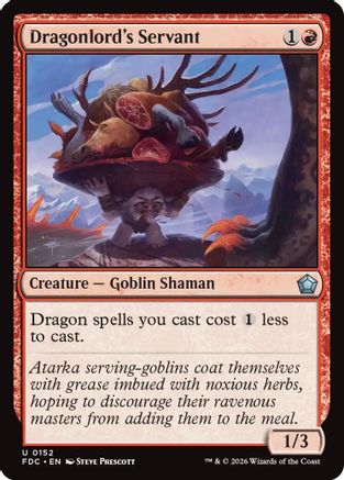 Dragonlord's Servant (FDC-152) - Commander: Foundations - Card Brawlers