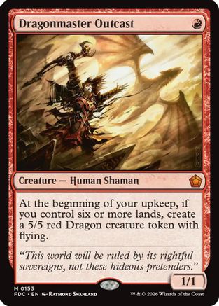 Dragonmaster Outcast (FDC-153) - Commander: Foundations - Card Brawlers