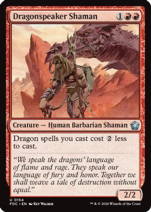 Dragonspeaker Shaman (FDC-154) - Commander: Foundations - Card Brawlers