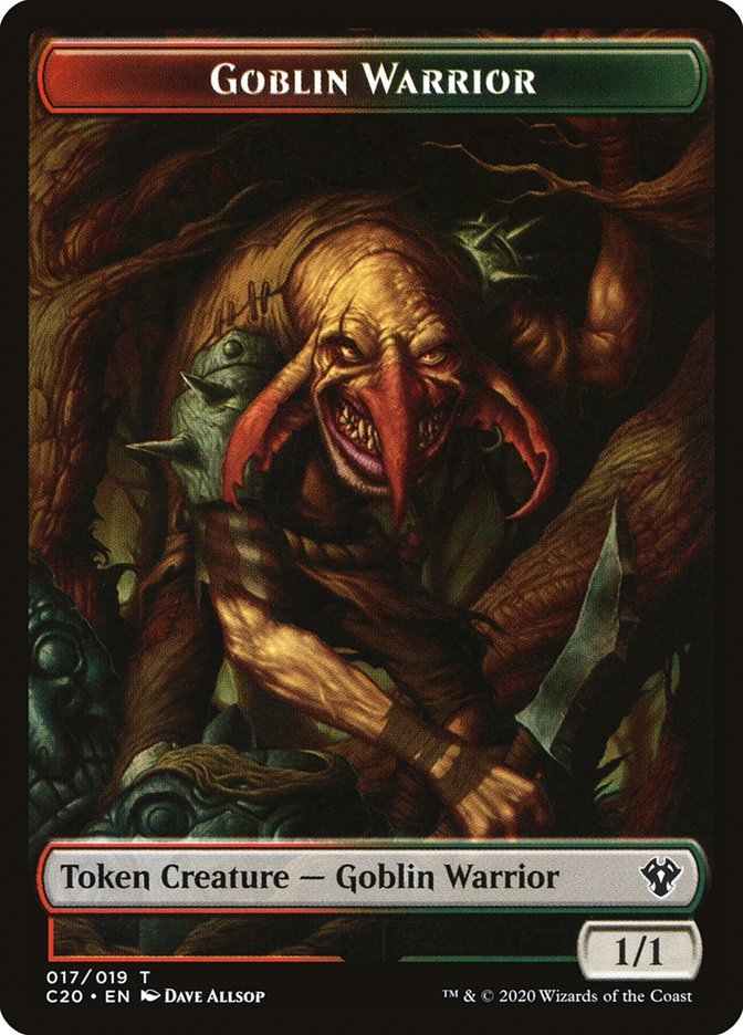 Drake // Goblin Warrior Double - Sided Token [Commander 2020 Tokens] - Card Brawlers