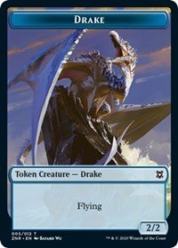 Drake // Hydra Double - Sided Token [Zendikar Rising Tokens] - Card Brawlers