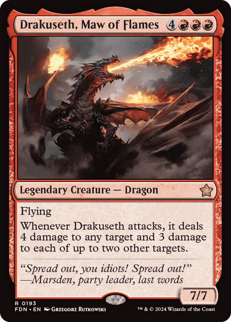 Drakuseth, Maw of Flames [Foundations] - Card Brawlers