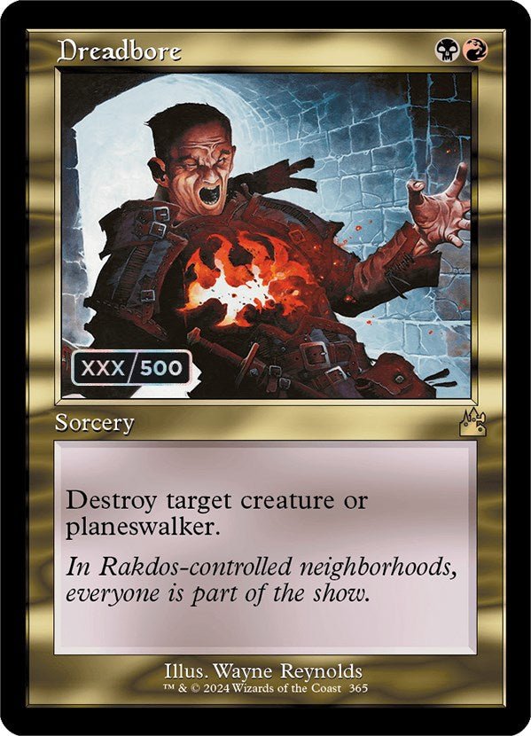 Dreadbore (Retro) (Serialized) [Ravnica Remastered] - Card Brawlers