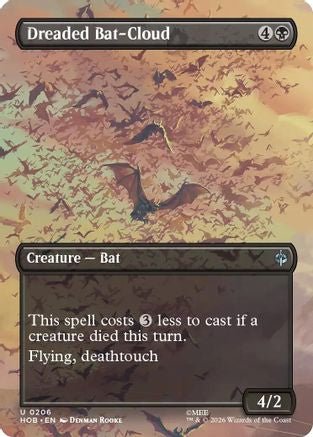 Dreaded Bat-Cloud (Borderless) (HOB-206) - The Hobbit - Card Brawlers