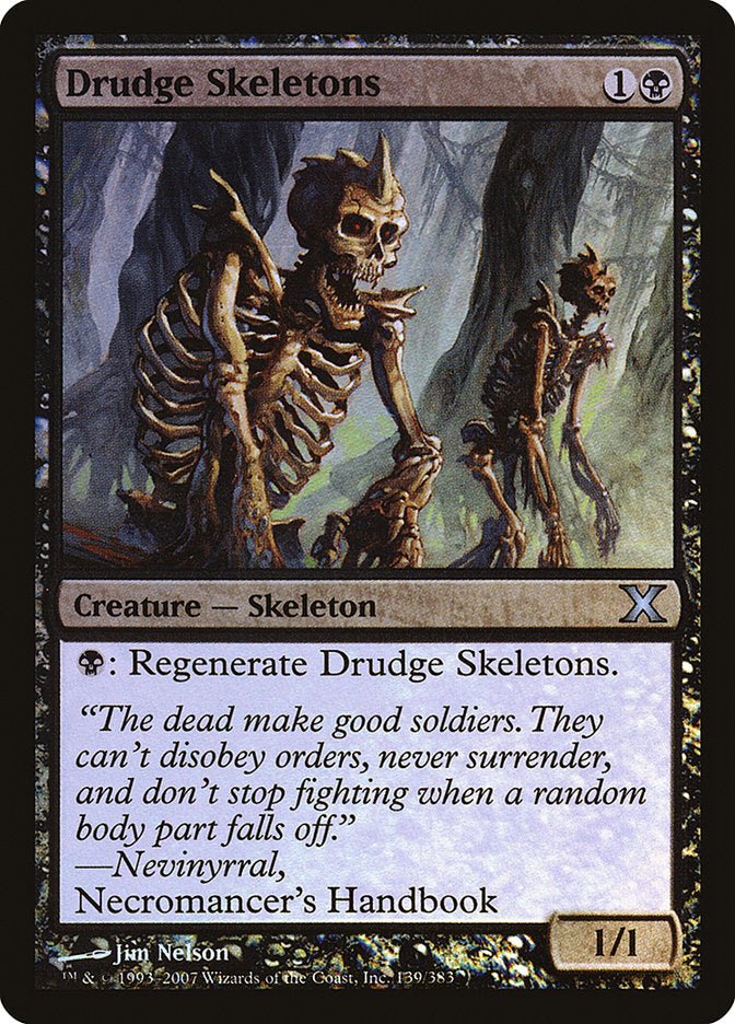 Drudge Skeletons (Premium Foil) [Tenth Edition] - Card Brawlers