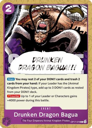 Drunken Dragon Bagua (OP17-078) - The World's Strongest Warriors - Card Brawlers