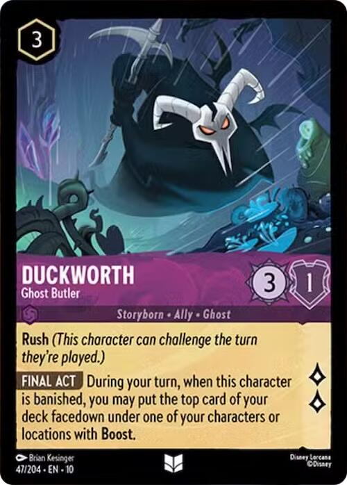 Duckworth - Ghost Butler (47/204) [Whispers in the Well] - Card Brawlers