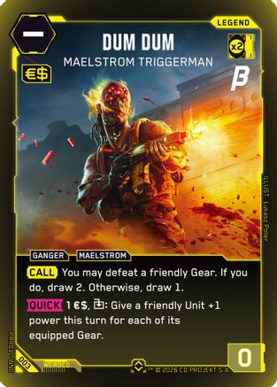 Dum Dum - Maelstrom Triggerman (003) - PreRelease Beta Foil - Card Brawlers