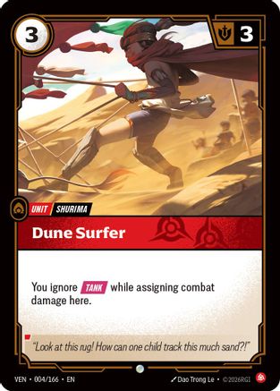 Dune Surfer (004/166) - Vendetta Foil - Card Brawlers