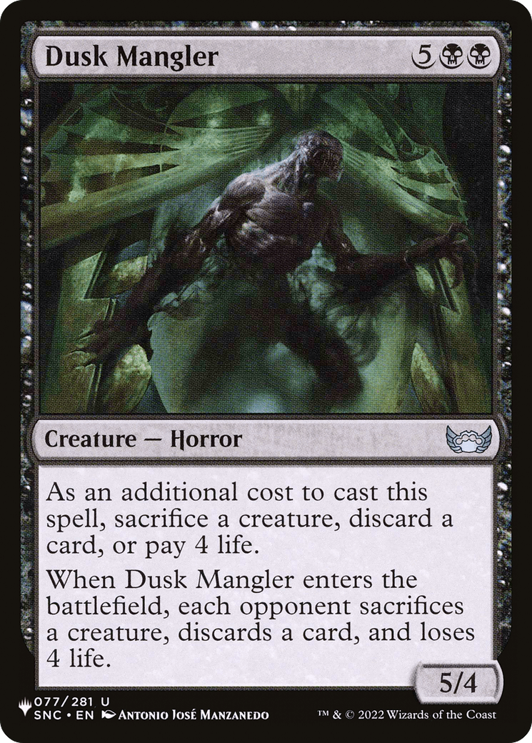 Dusk Mangler [The List] - Card Brawlers