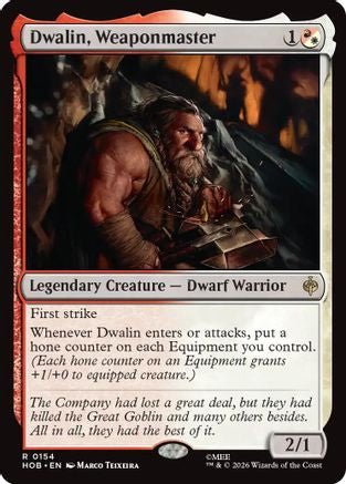 Dwalin, Weaponmaster (HOB-154) - The Hobbit Foil - Card Brawlers
