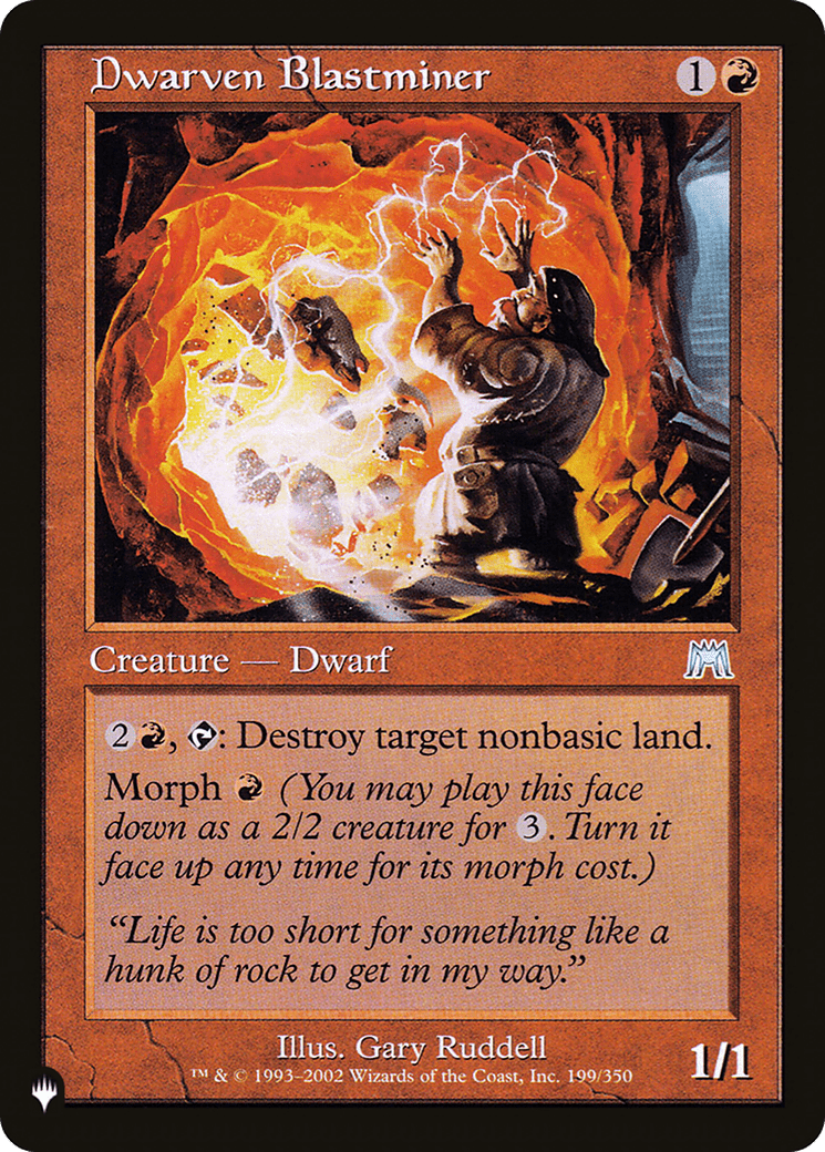 Dwarven Blastminer [The List] - Card Brawlers