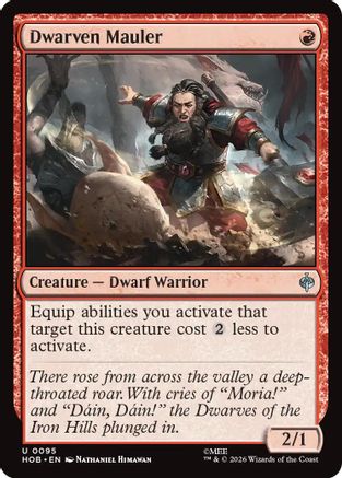 Dwarven Mauler (HOB-095) - The Hobbit Foil - Card Brawlers