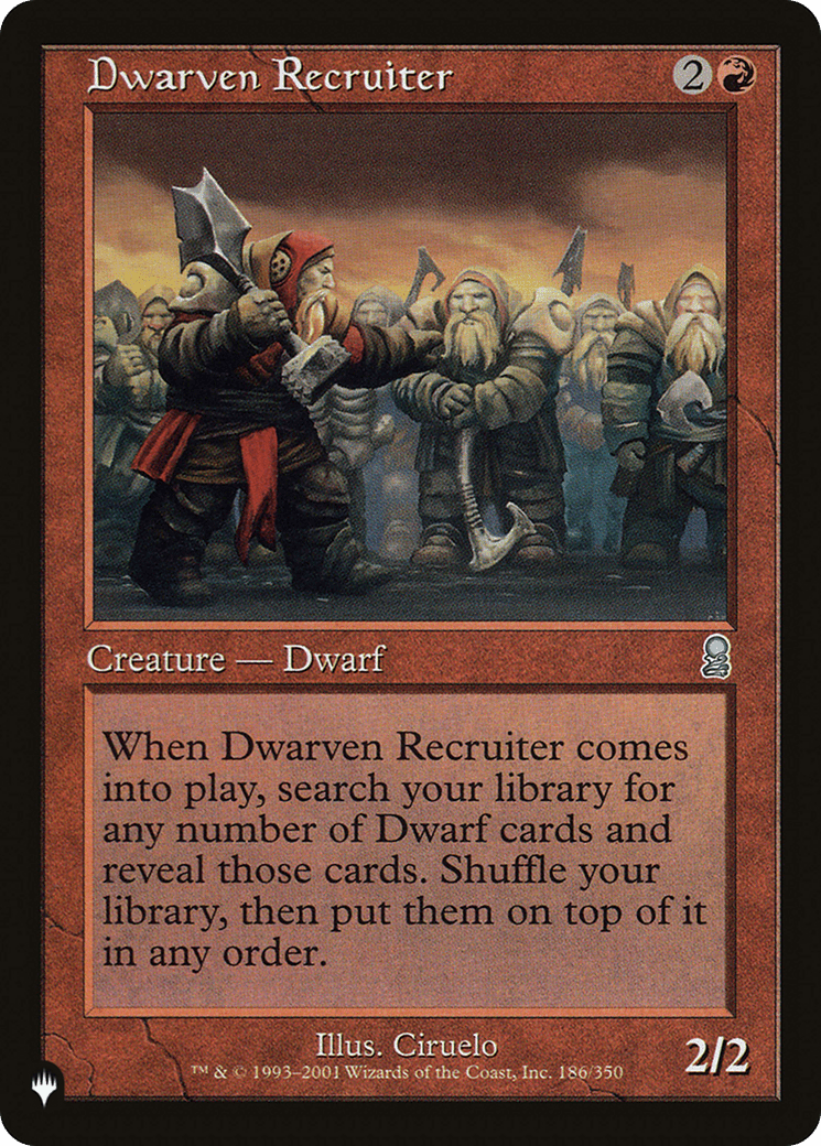 Dwarven Recruiter [The List] - Card Brawlers