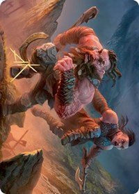 Dwarven Reinforcements Art Card (Gold - Stamped Signature) [Kaldheim Art Series] - Card Brawlers