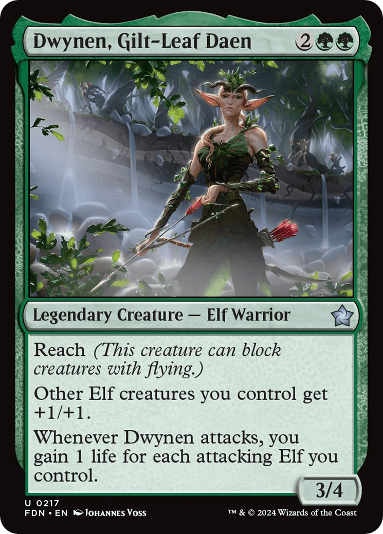 Dwynen, Gilt - Leaf Daen [Foundations] - Card Brawlers