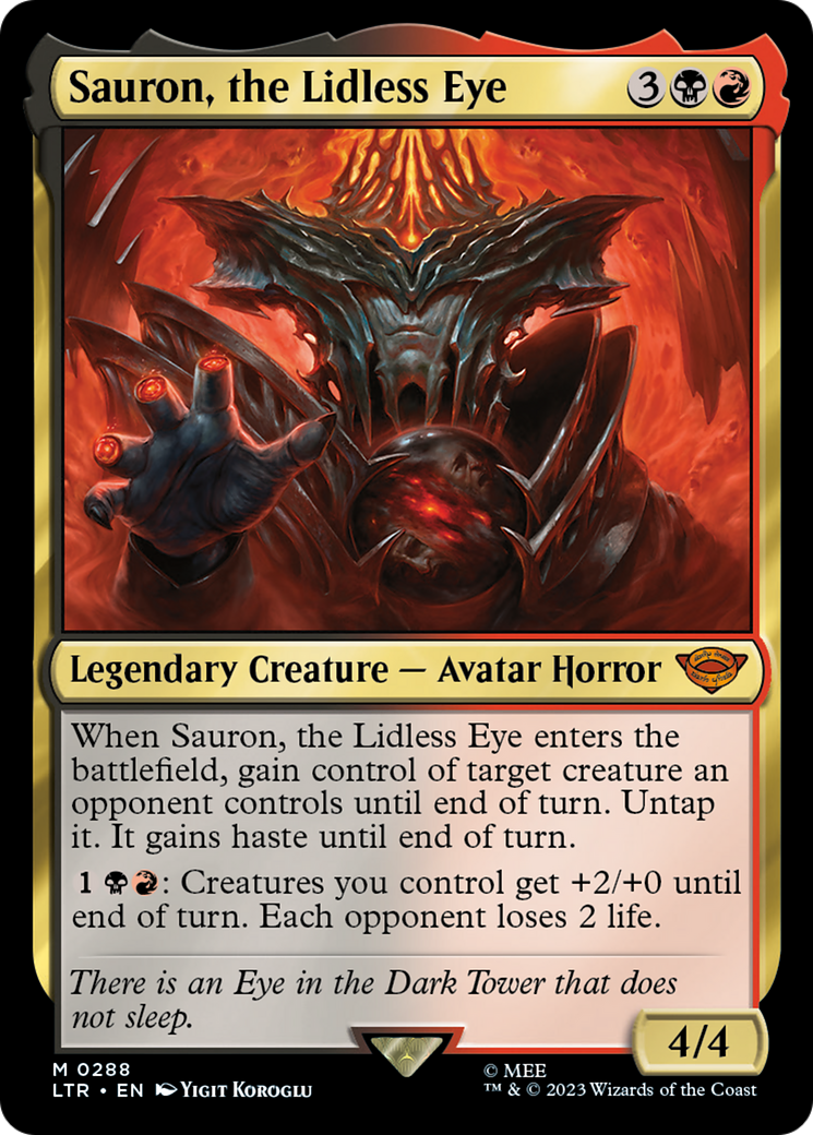 Sauron, the Lidless Eye [The Lord of the Rings: Tales of Middle-Earth] - Magic: The Gathering - Card Brawlers | Quebec | Canada |