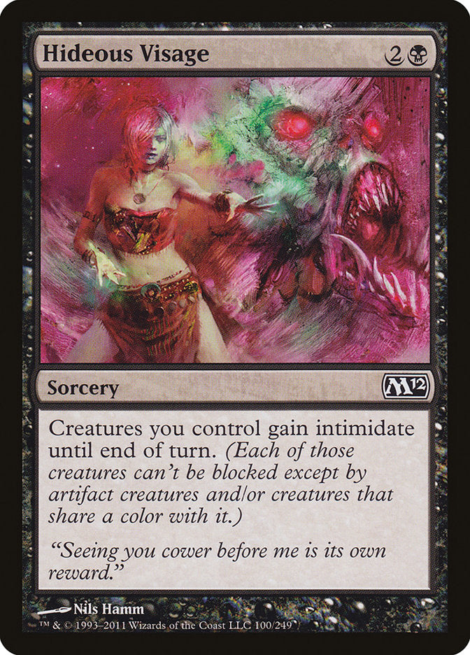 Hideous Visage [Magic 2012] - Magic: The Gathering - Card Brawlers | Quebec | Canada |