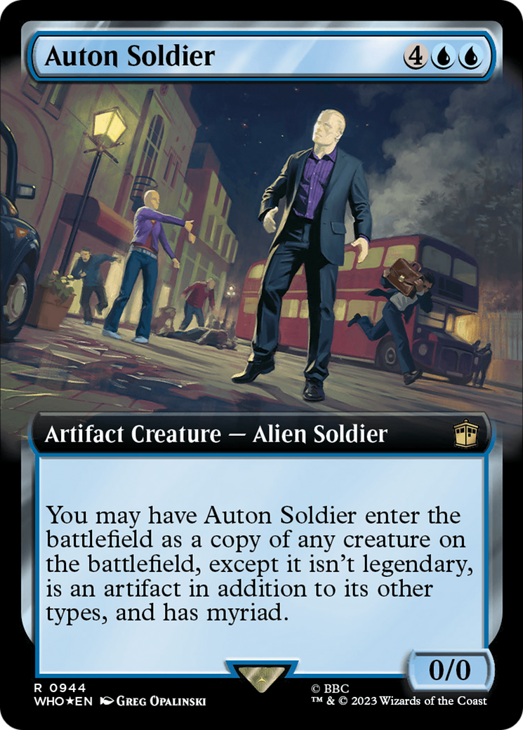 Auton Soldier (Extended Art) (Surge Foil) [Doctor Who] - Magic: The Gathering - Card Brawlers | Quebec | Canada |