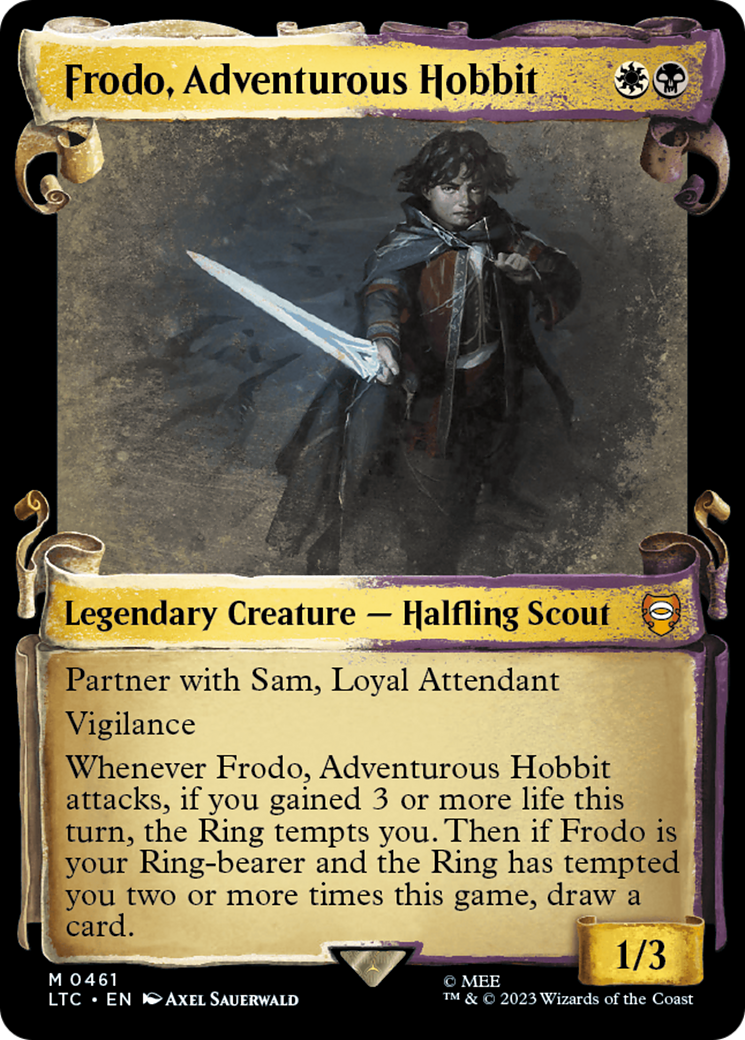 Frodo, Adventurous Hobbit [The Lord of the Rings: Tales of Middle-Earth Commander Showcase Scrolls] - Magic: The Gathering - Card Brawlers | Quebec | Canada |