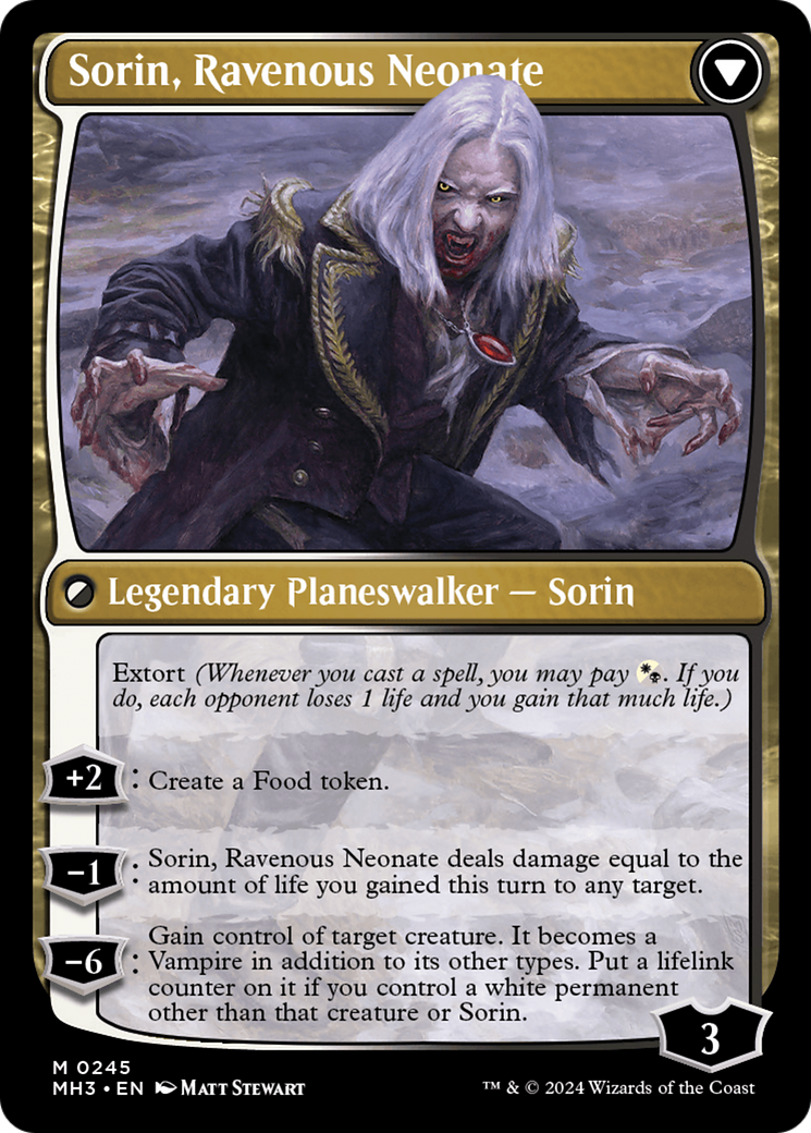Sorin of House Markov // Sorin, Ravenous Neonate [Modern Horizons 3] - Magic: The Gathering - Card Brawlers | Quebec | Canada |