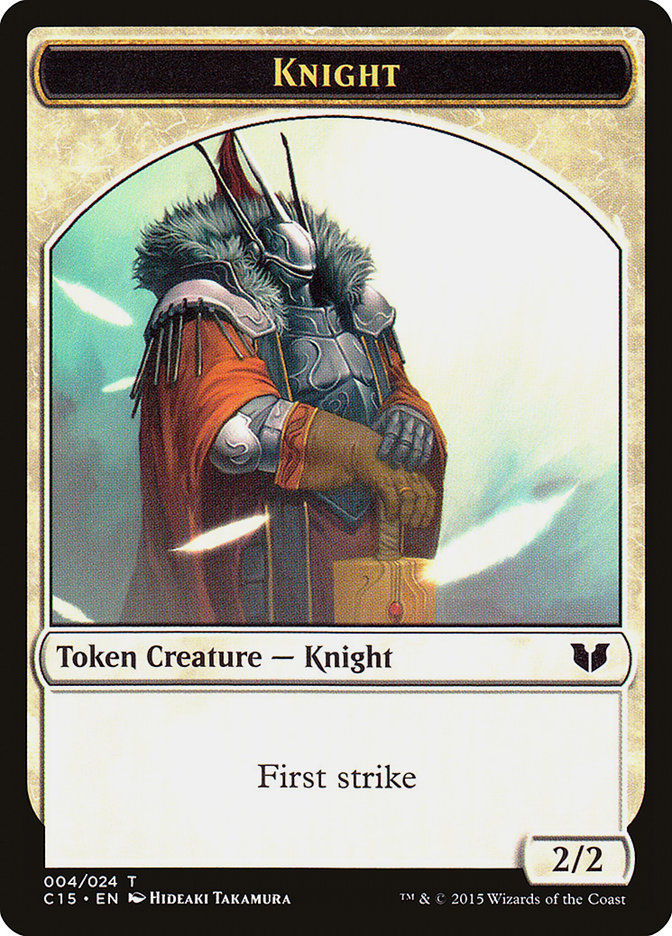 Knight (004) // Elemental Shaman Double-Sided Token [Commander 2015 Tokens] - Magic: The Gathering - Card Brawlers | Quebec | Canada |