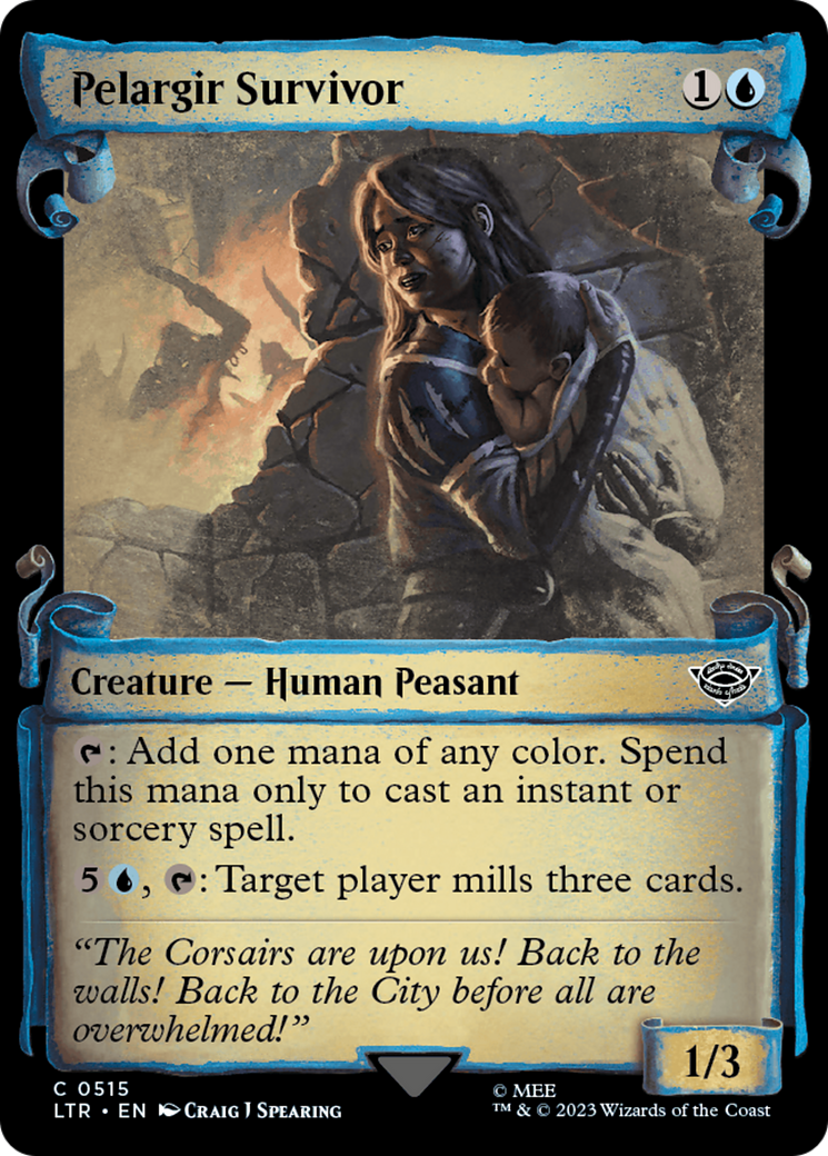 Pelargir Survivor [The Lord of the Rings: Tales of Middle-Earth Showcase Scrolls] - Magic: The Gathering - Card Brawlers | Quebec | Canada |
