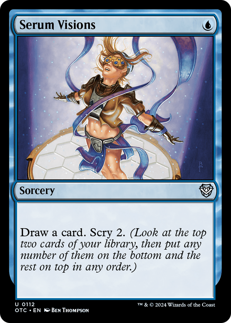 Serum Visions [Outlaws of Thunder Junction Commander] - Magic: The Gathering - Card Brawlers | Quebec | Canada |
