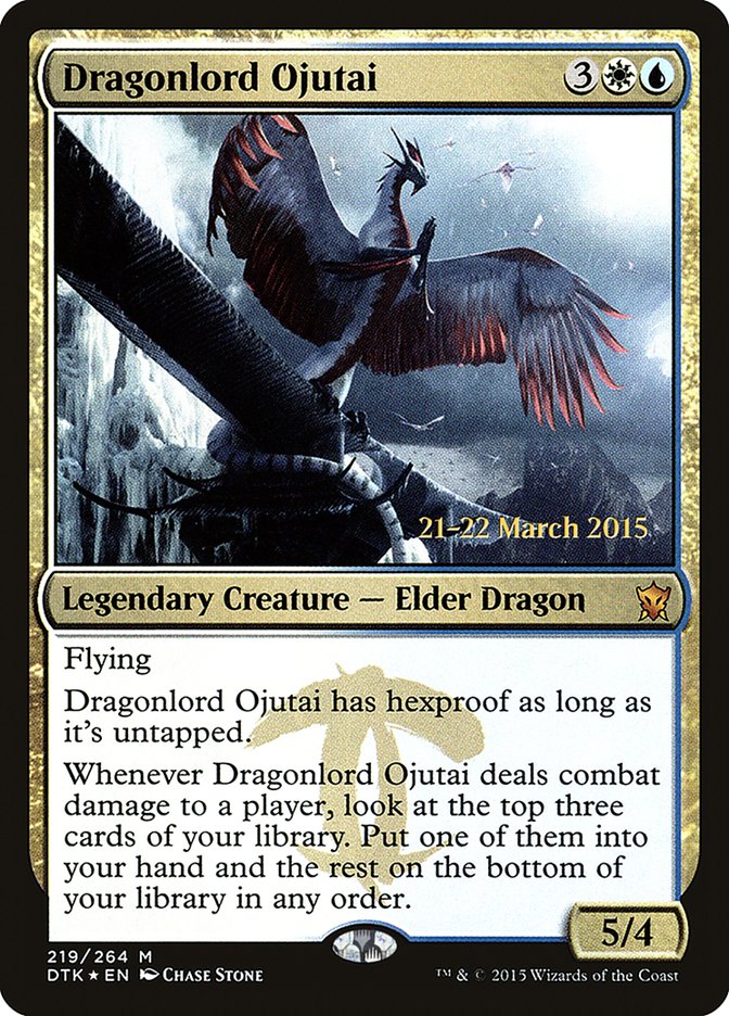 Dragonlord Ojutai [Dragons of Tarkir Prerelease Promos] - Magic: The Gathering - Card Brawlers | Quebec | Canada |