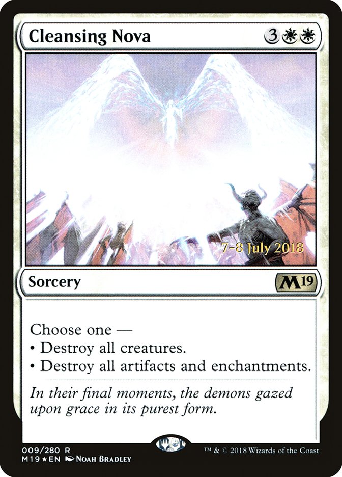 Cleansing Nova [Core Set 2019 Prerelease Promos] - Magic: The Gathering - Card Brawlers | Quebec | Canada |