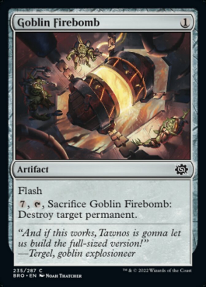 Goblin Firebomb [The Brothers' War] - Magic: The Gathering - Card Brawlers | Quebec | Canada |