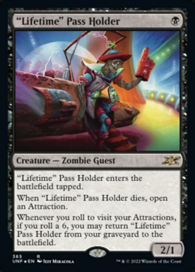 "Lifetime" Pass Holder (Galaxy Foil) [Unfinity] - Magic: The Gathering - Card Brawlers | Quebec | Canada |