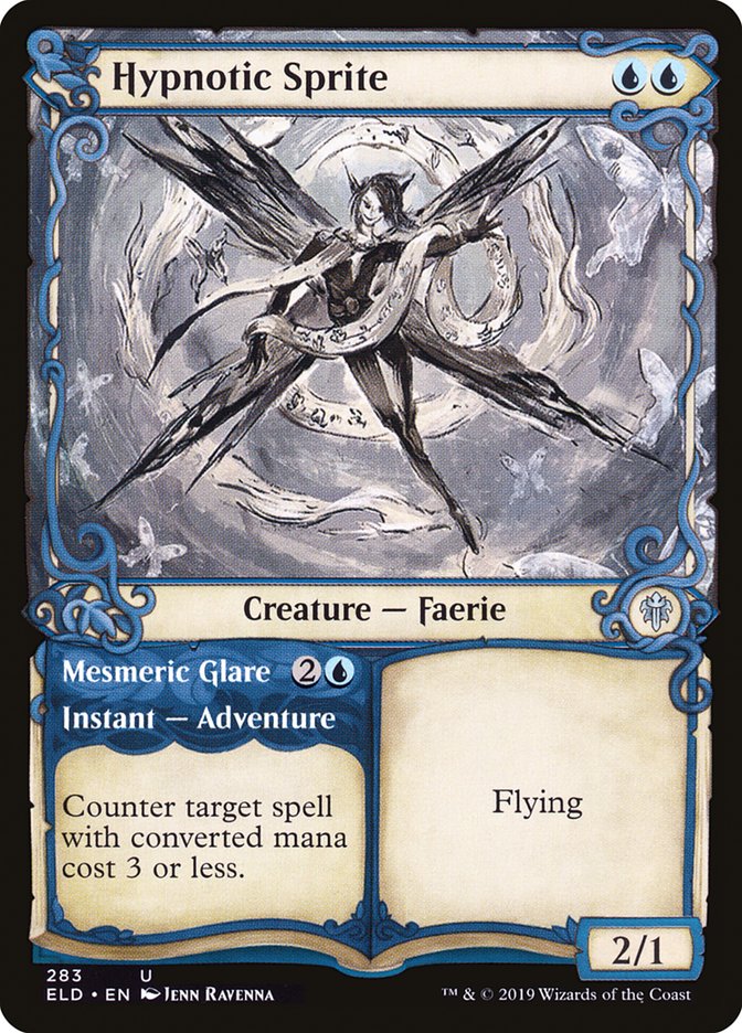 Hypnotic Sprite // Mesmeric Glare (Showcase) [Throne of Eldraine] - Magic: The Gathering - Card Brawlers | Quebec | Canada |